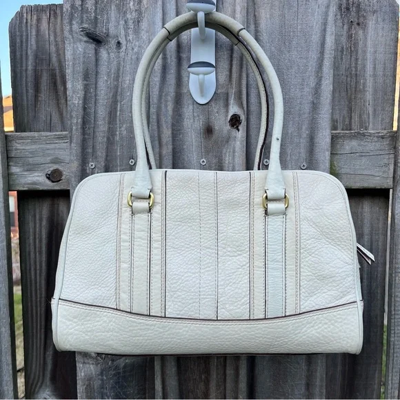 Vintage Coach Large Hamilton Pebbled Leather Satchel - Picture 3 of 15